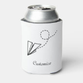 紙飛行機飛んでいるサンダー_コーブ 缶クーラー (缶裏面)