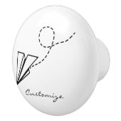 紙飛行機飛んでいるThunder_Cove セラミックノブ (右)