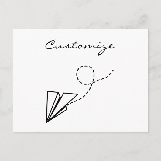 紙飛行機飛んでいるThunder_Cove ポストカード (正面)