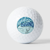 紙飛行機 |アドベンチャー開始 ゴルフボール (正面)