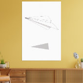 紙飛行機 キャンバスプリント (インサイチュ (リビング))