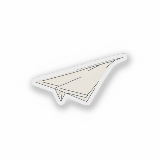 紙飛行機 シール (正面)