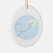 紙飛行機 セラミックオーナメント (右)