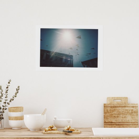 紙飛行機 ポスター (キッチン)