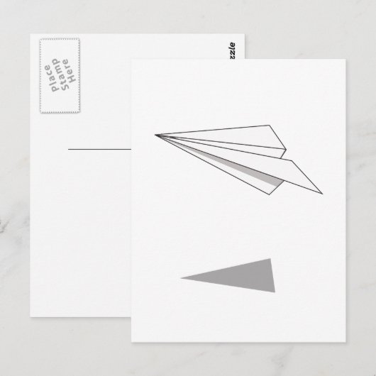 紙飛行機 ポストカード (正面/裏面)