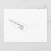 紙飛行機 ポストカード (正面)