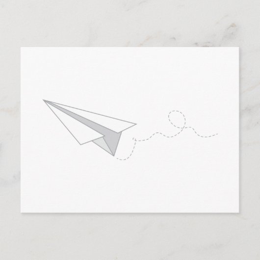 紙飛行機 ポストカード (正面)