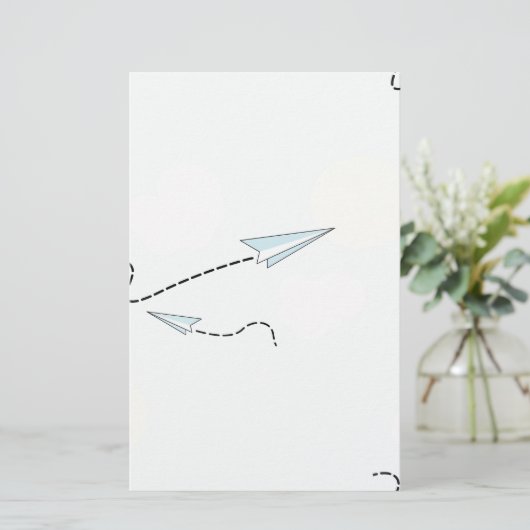 紙飛行機 便箋 (スタンド正面)
