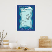 紙飛行機 |旅は次で始まる独身の。 ポスター (キッチン)