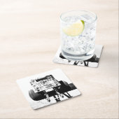 紙飲み物用コースター スクエアペーパーコースター (インサイチュ)