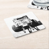 紙飲み物用コースター スクエアペーパーコースター (アングル)