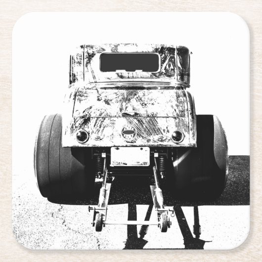 紙飲み物用コースター スクエアペーパーコースター (正面)