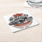 紙飲み物用コースター スクエアペーパーコースター (アングル)