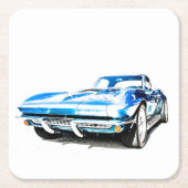 紙飲み物用コースター スクエアペーパーコースター (正面)