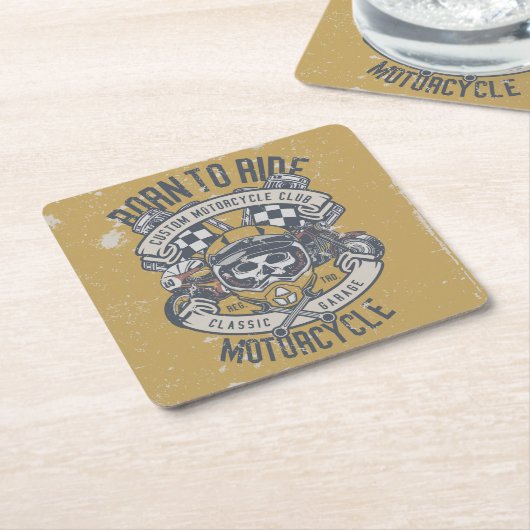 紙飲み物用コースター スクエアペーパーコースター (アングル)