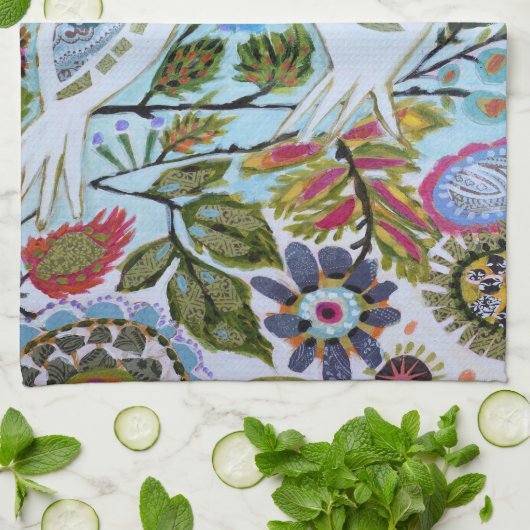 紙鳥I キッチンタオル (折り畳み)