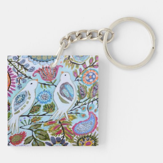 紙鳥I キーホルダー (裏面)