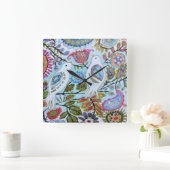 紙鳥I スクエア壁時計 (ホーム)