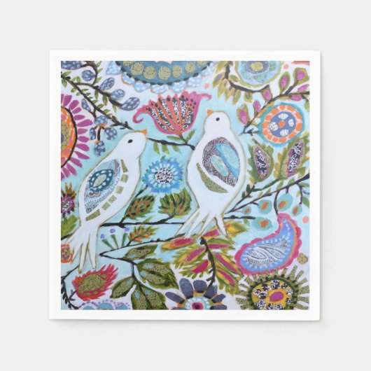 紙鳥I スタンダードカクテルナプキン (正面)