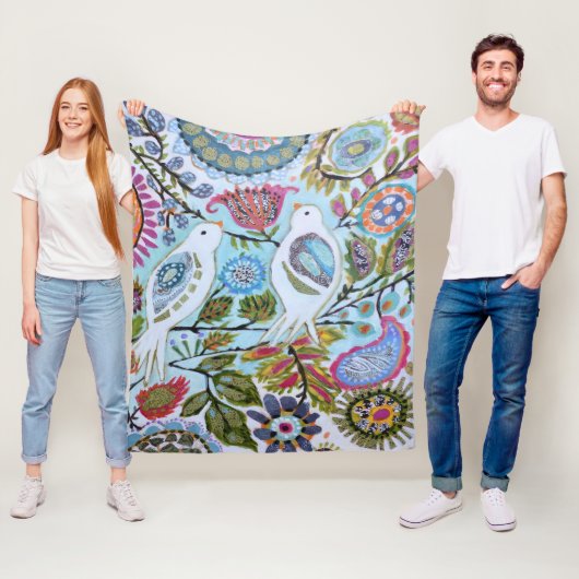 紙鳥I フリースブランケット (インサイチュ)