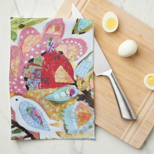 紙鳥II キッチンタオル (四つ折り)