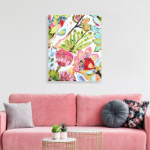 紙鳥II キャンバスプリント (インサイチュ (リビング))