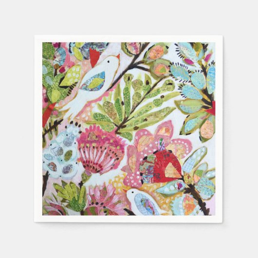 紙鳥II スタンダードカクテルナプキン (正面)