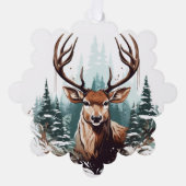 紙鹿の追加または単語の編集オーナメントカード オーナメントカード (正面)