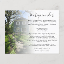 紙2カスタム写真ホーム新しいアドレス チラシ