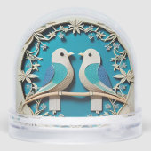 紙2羽の鳥のフローラモチーフ (裏面)