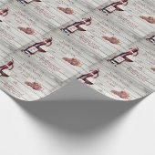 紙6'ワイン・タスター教授パーソナライズされた ラッピングペーパー (角)