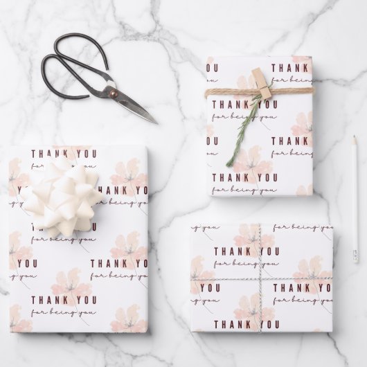 紙・シートを包んでくれてありがとう ラッピングペーパーシート (正面)