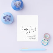 紙 ブラック スクリプト ホワイト 21歳の誕生日 チラシ (シングル)