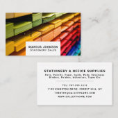 紙、文房具、事務用品、文房具店 名刺 (正面/裏面)