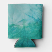 紙(青、緑、黒の絵を描抽象芸術) 缶クーラー (正面)