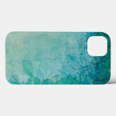 紙(青、緑、黒の絵を描抽象芸術) Case-Mate iPhoneケース (裏面 (横))