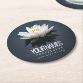 紙COASTER名刺：水上蓮 ラウンドペーパーコースター (アングル)