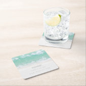 紙COASTER名刺：海波 スクエアペーパーコースター (インサイチュ)