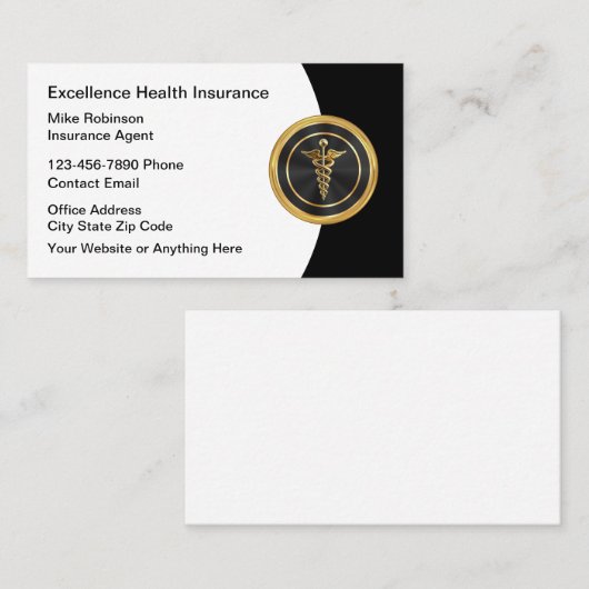 級別保険テーマ名刺新規 名刺 (正面/裏面)