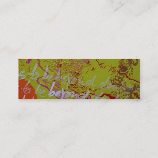 "紛れもなく" スキニー名刺 (正面)