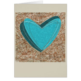 紛糾させたハートの挨拶状。 ユニーク!