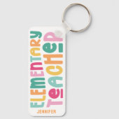 素カラフル子先生カスタム キーホルダー (裏面)