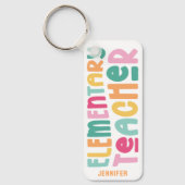 素カラフル子先生カスタム キーホルダー (正面)