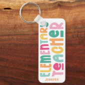 素カラフル子先生カスタム キーホルダー (正面)