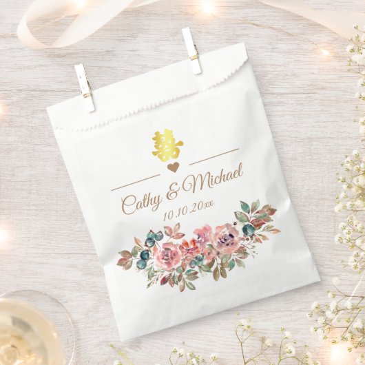 素中国の結婚臭い埃エレガントっぽいフローラ フェイバーバッグ (クリップ留めされた状態)