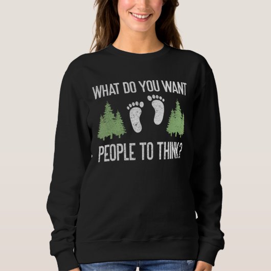 素人に何を求め考えているか スウェットシャツ (正面)