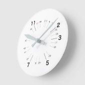 素数しか必要としない人のための壁時計 ラウンド壁時計 (傾斜)