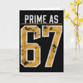 素数としての67 カード (黄色い花)