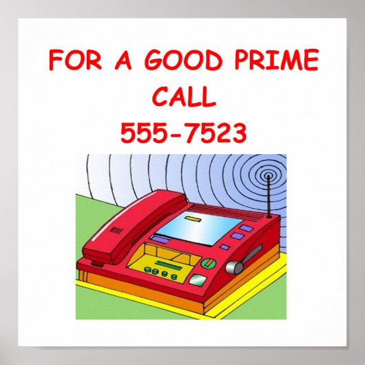 素数 ポスター (正面)