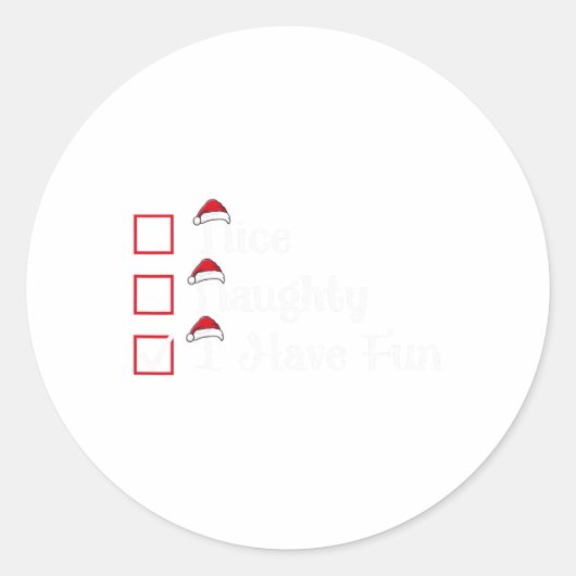 素敵いけななおもしろい・クリスマス ラウンドシール (正面)